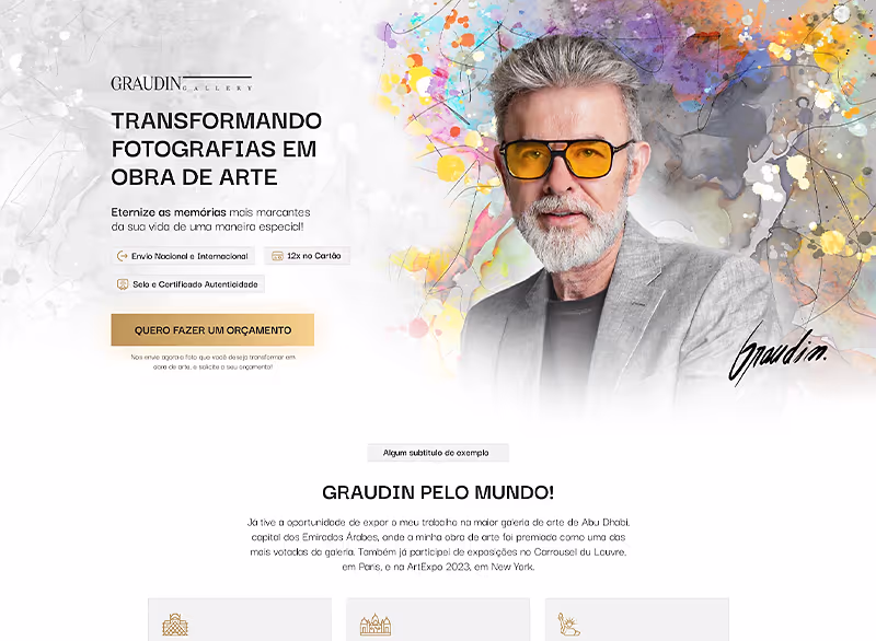 Projeto de site desenvolvido por Murilo Almeida, seleção 1, exemplo 3
