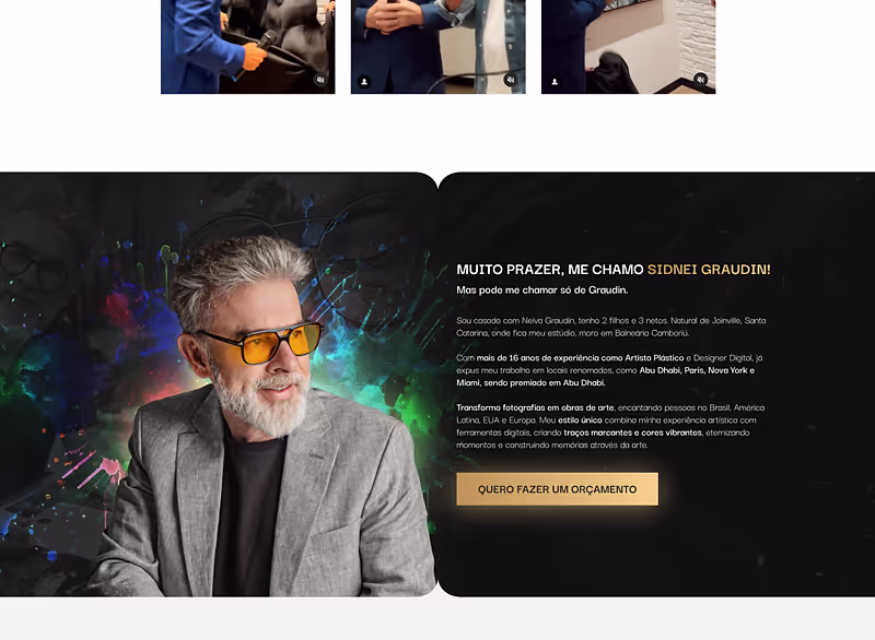 Projeto de site desenvolvido por Murilo Almeida, seleção 2, exemplo 14