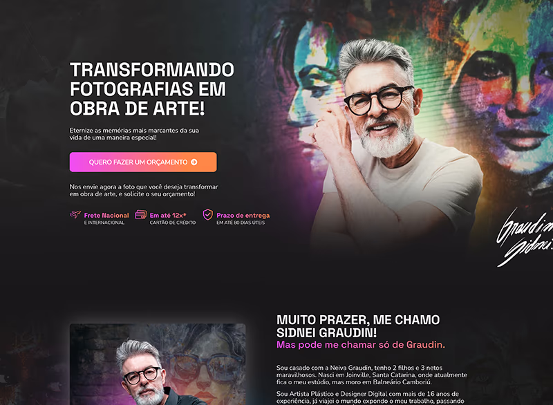 Projeto de site desenvolvido por Murilo Almeida, seleção 1, exemplo 18
